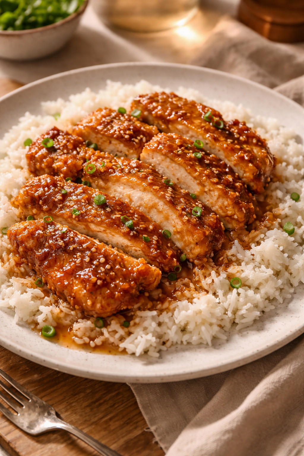 Honey Garlic Crispy Chicken