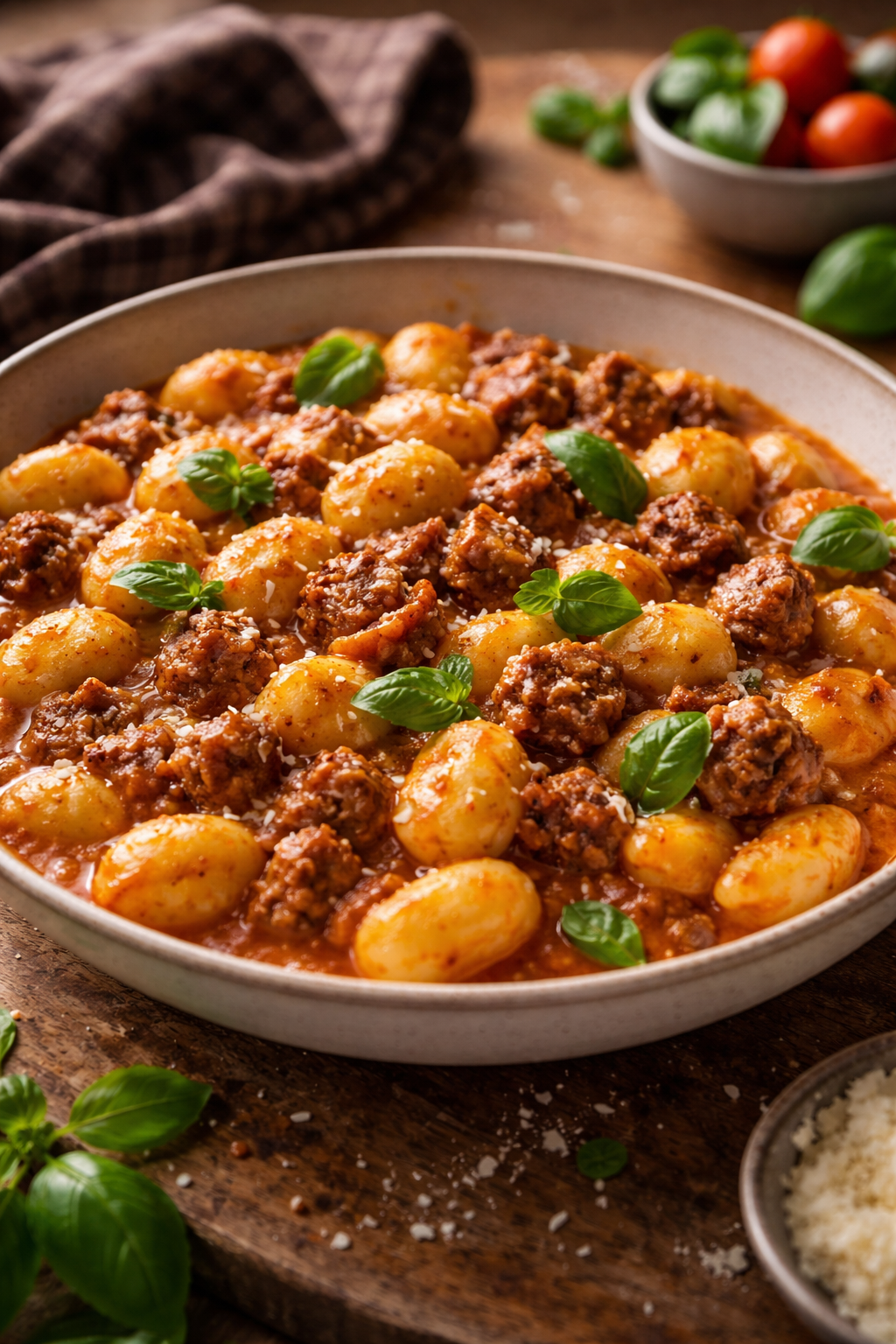 One Pan Italian Sausage Gnocchi