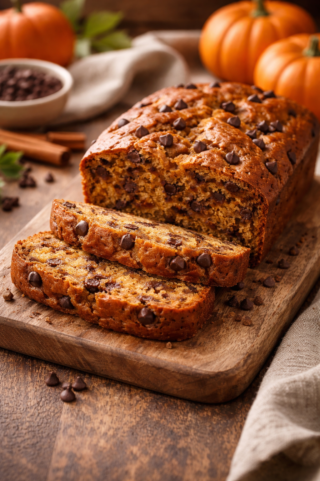 3 Ingredient Chocolate Chip Pumpkin Bread | Chocolate Chip Pumpkin Bread Cake Mixes, How to Make Pumpkin Bread with 2 Ingredients, Pumpkin Bread 3 Ingredients