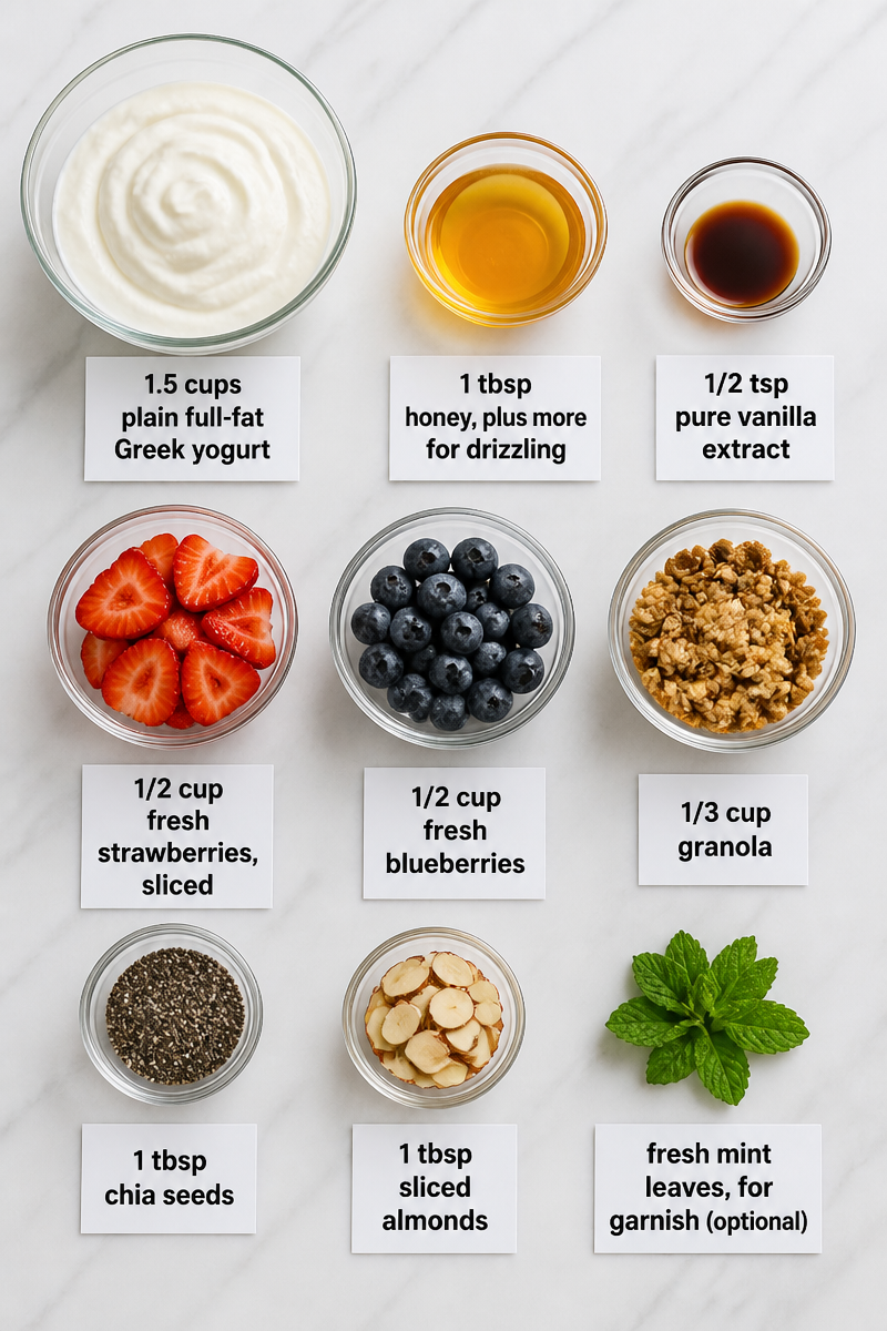 Greek Yogurt Breakfast Bowl with Berries