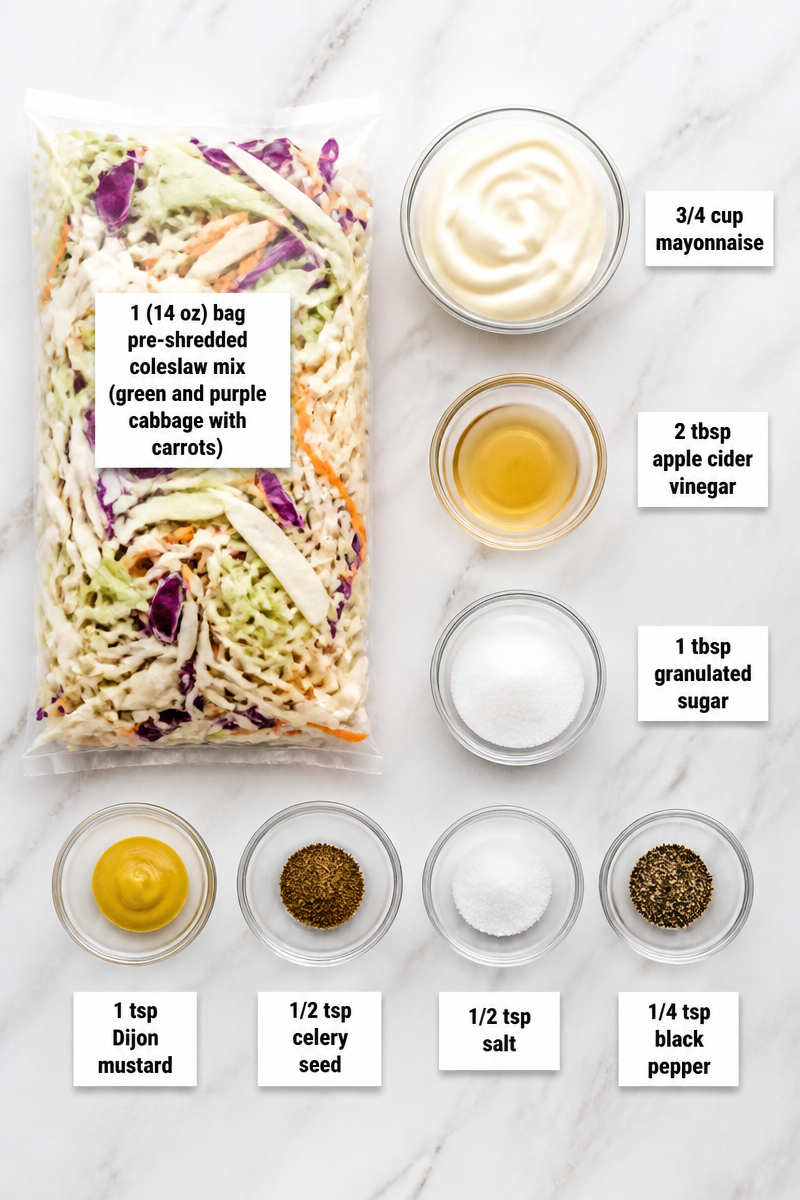 Classic Creamy Homemade Coleslaw Recipe