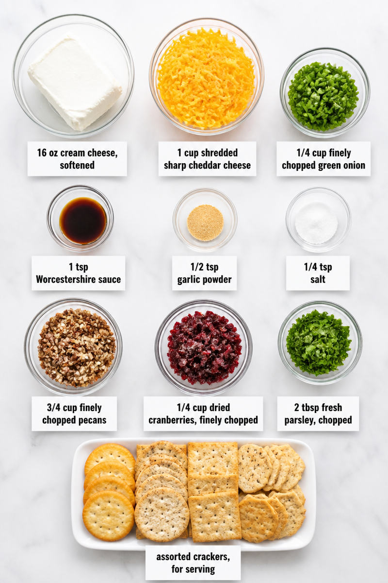 Easy Christmas Cheese Ball Appetizer