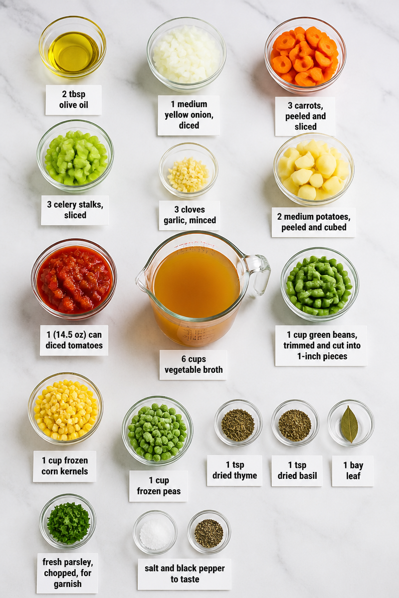 Hearty Homemade Vegetable Soup Recipe