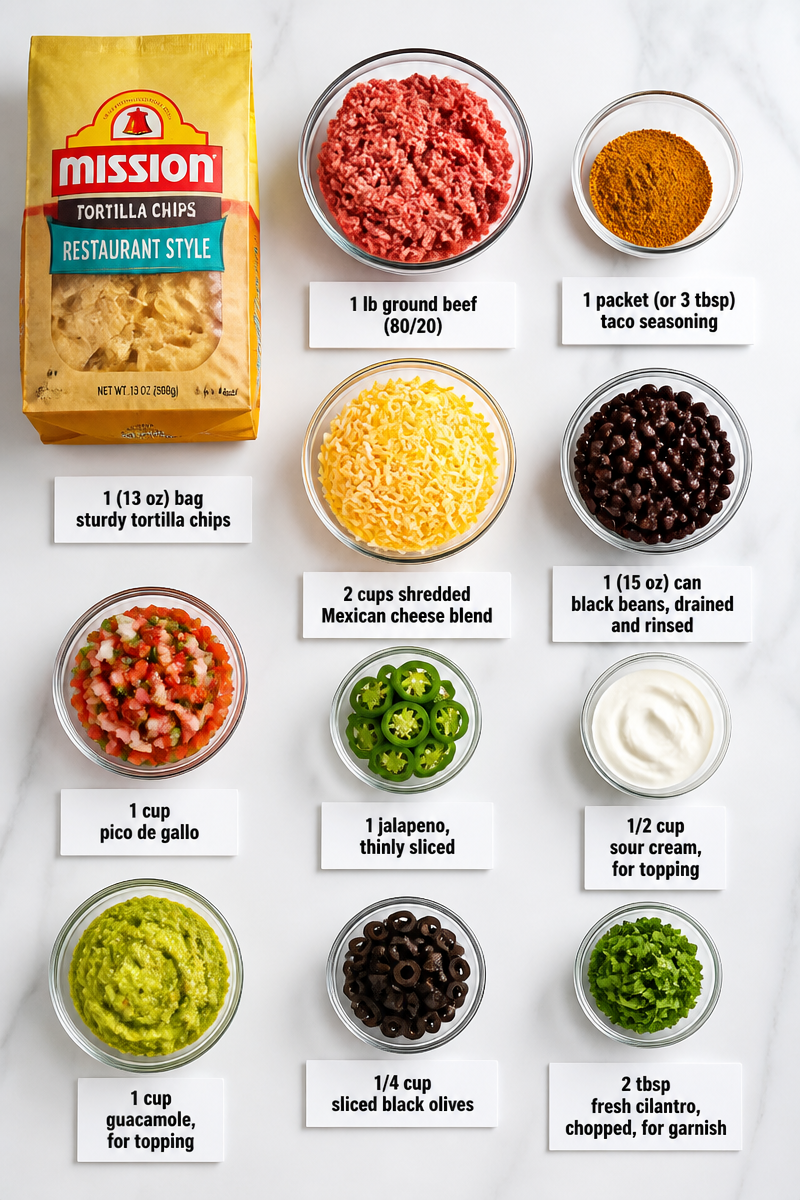 Loaded Nachos for Super Bowl