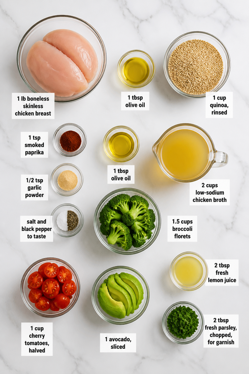 High-Protein Chicken and Quinoa Bowl
