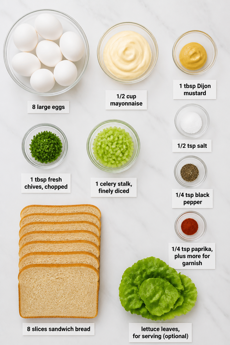 Classic Creamy Egg Salad Sandwich