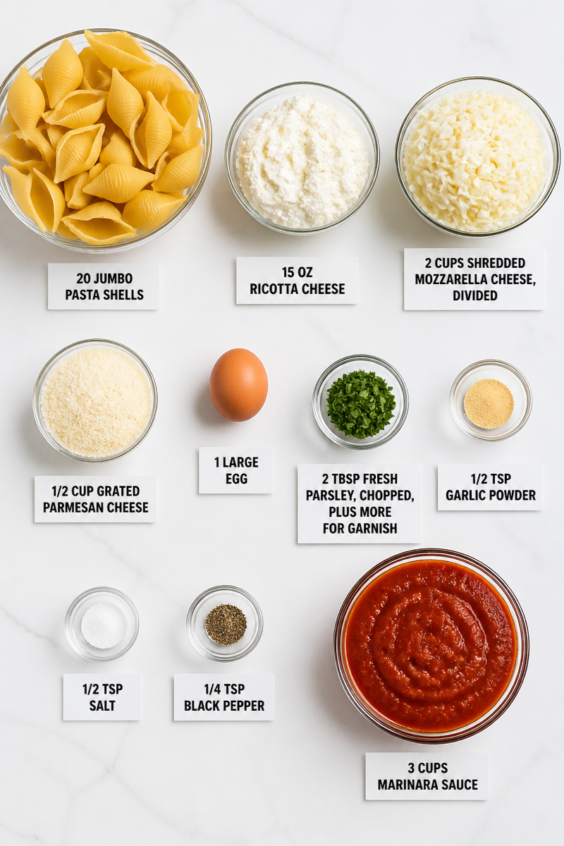 Classic Cheese Stuffed Pasta Shells