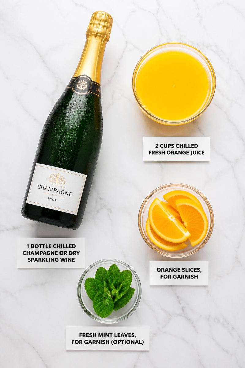Classic Champagne Mimosa Brunch Cocktail