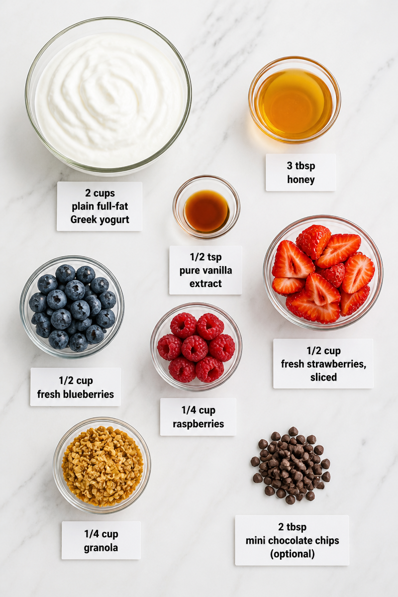 Frozen Greek Yogurt Berry Bark