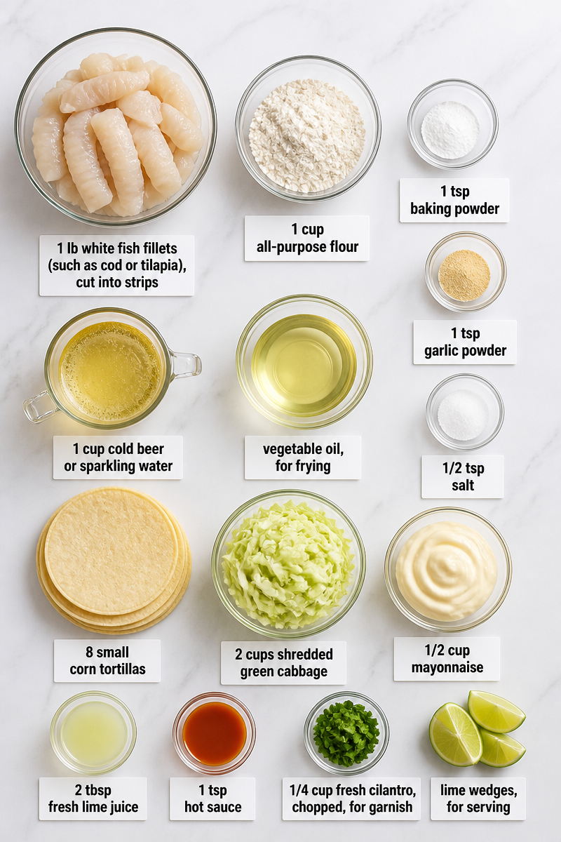 Crispy Baja-Style Fish Tacos Recipe