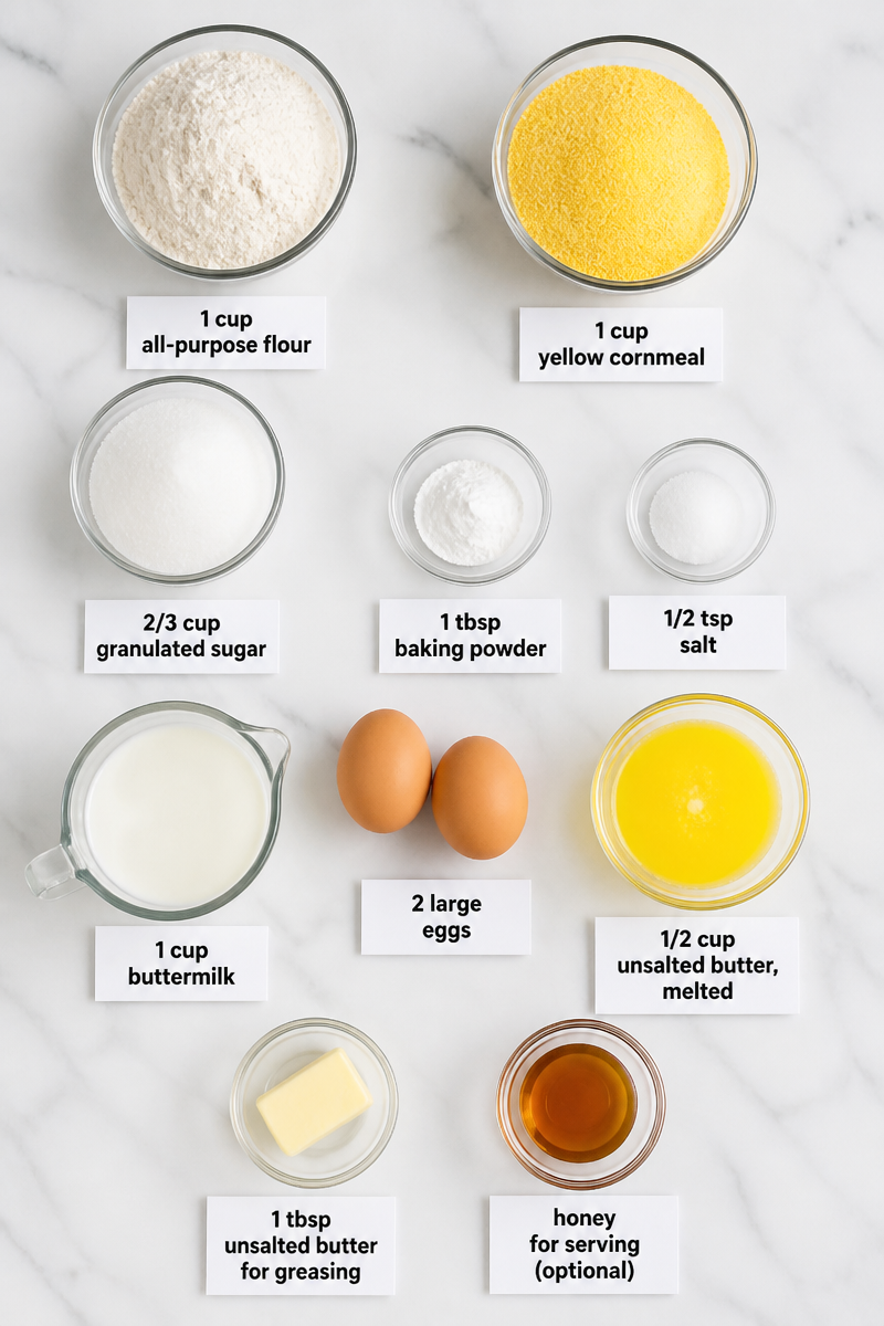 Sweet Homemade Buttermilk Cornbread Recipe