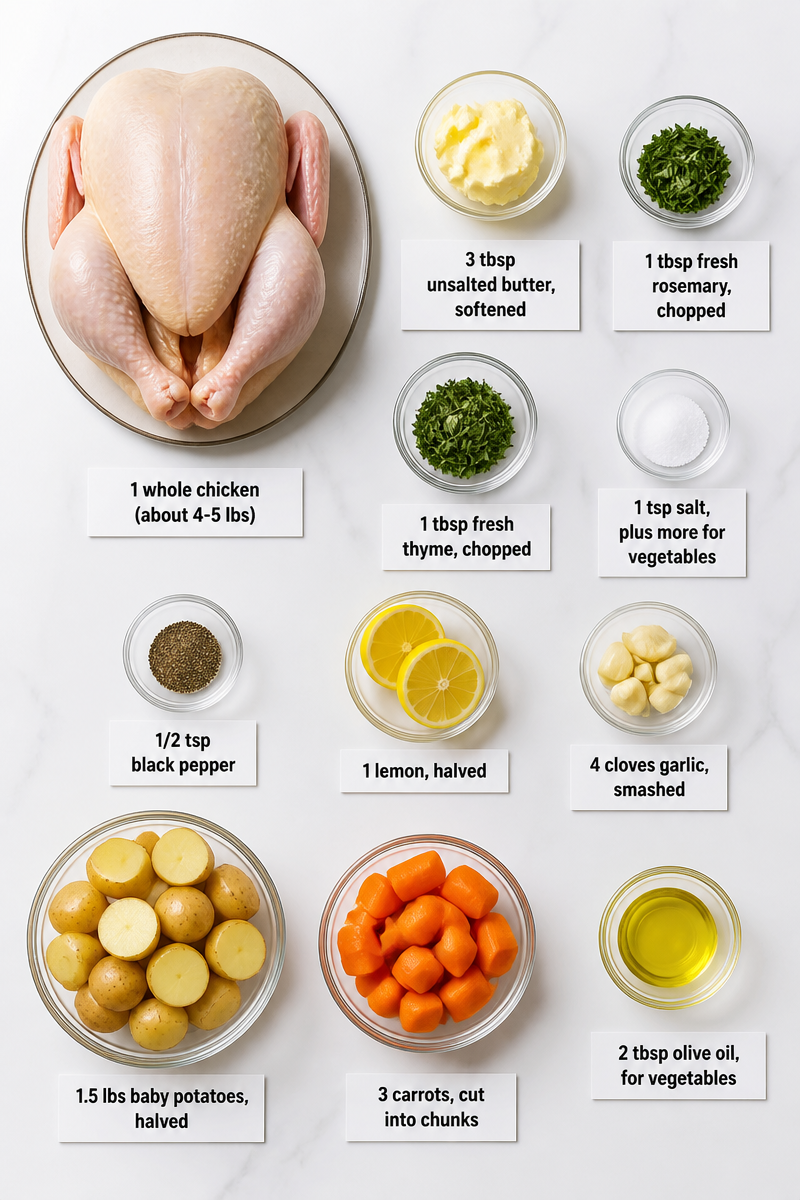 Classic Sunday Roast Chicken Dinner
