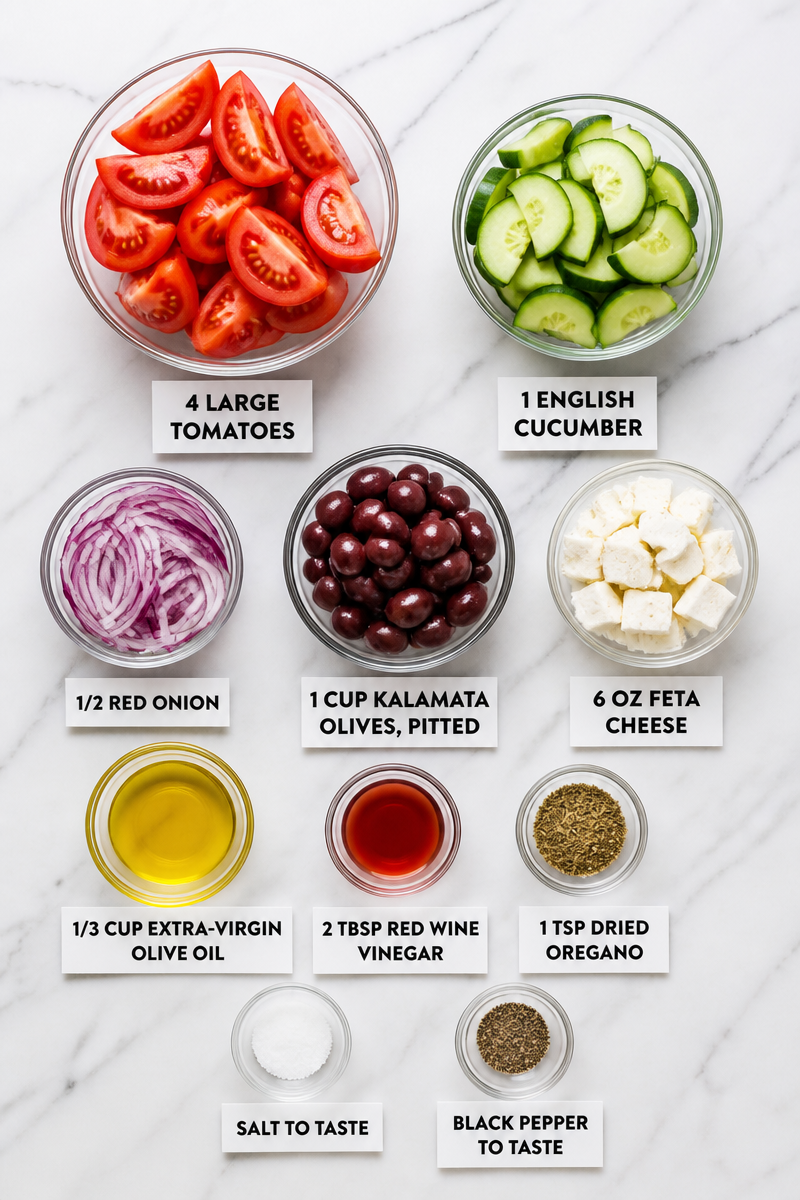 Fresh Classic Greek Salad Recipe