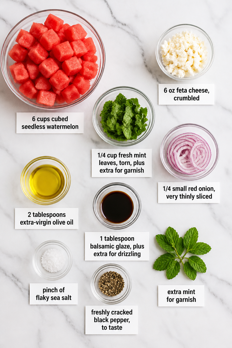 Refreshing Watermelon Feta Mint Salad