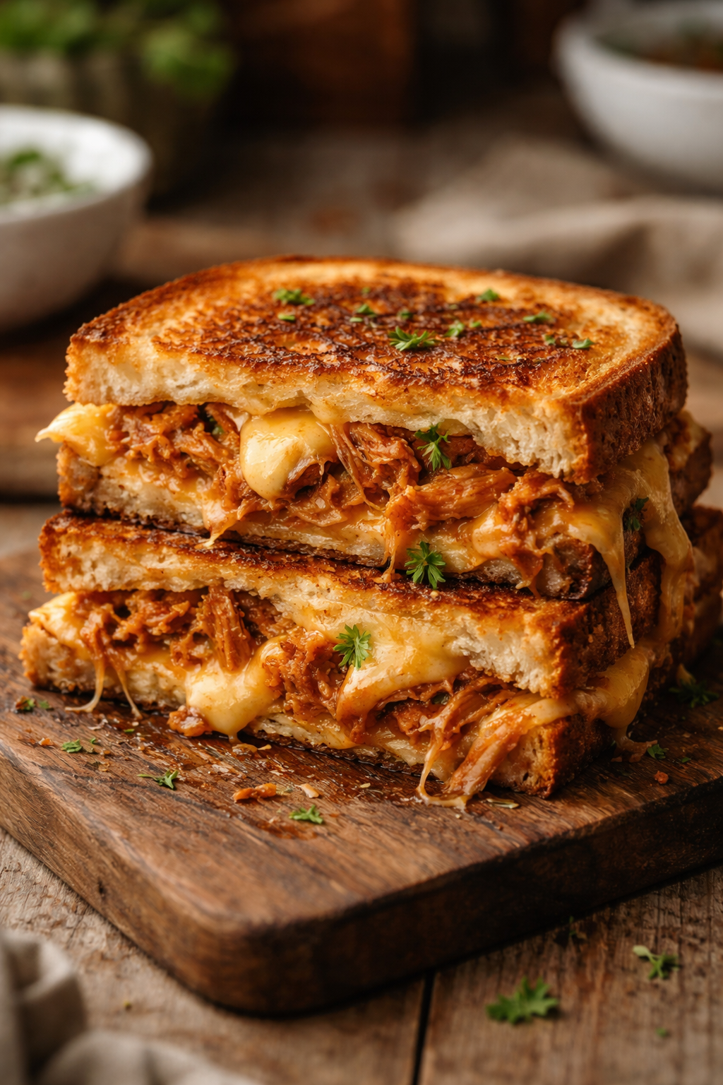 BBQ Chicken Grilled Cheese
