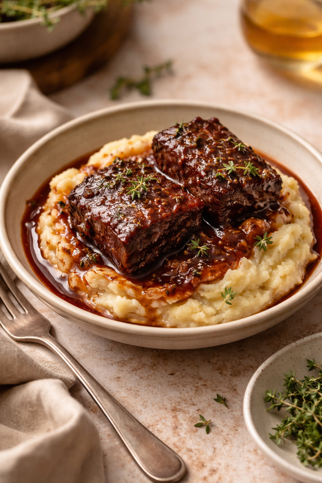 Red Wine Braised Short Ribs in Dutch Oven | Veronika's Kitchen