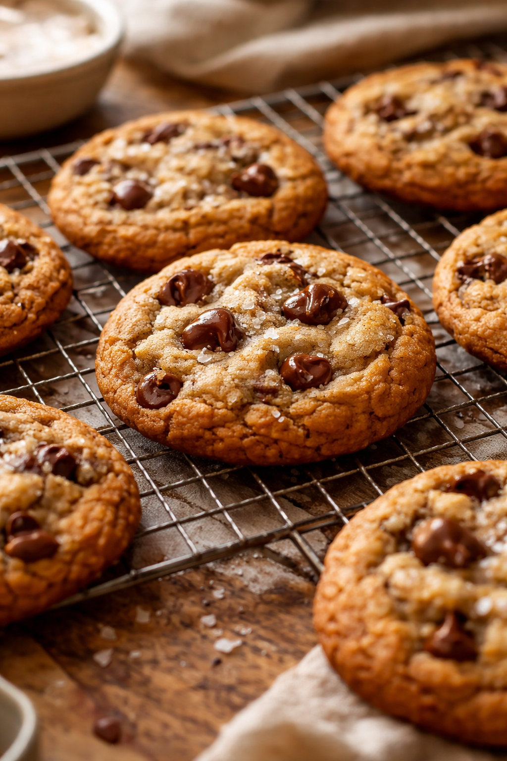 Indulge in Crispy and Chewy Chocolate Chip Cookies