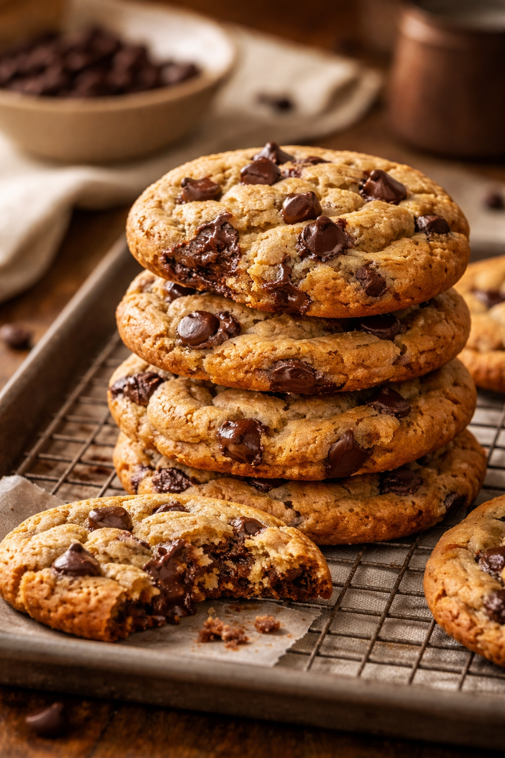 Irresistible Homemade Chocolate Chip Cookies | Semi-Sweet Chocolate Chips for Cookies, Semi-Sweet Chocolate Chip Cookie Recipe, Thickest Chocolate Chip Cookies