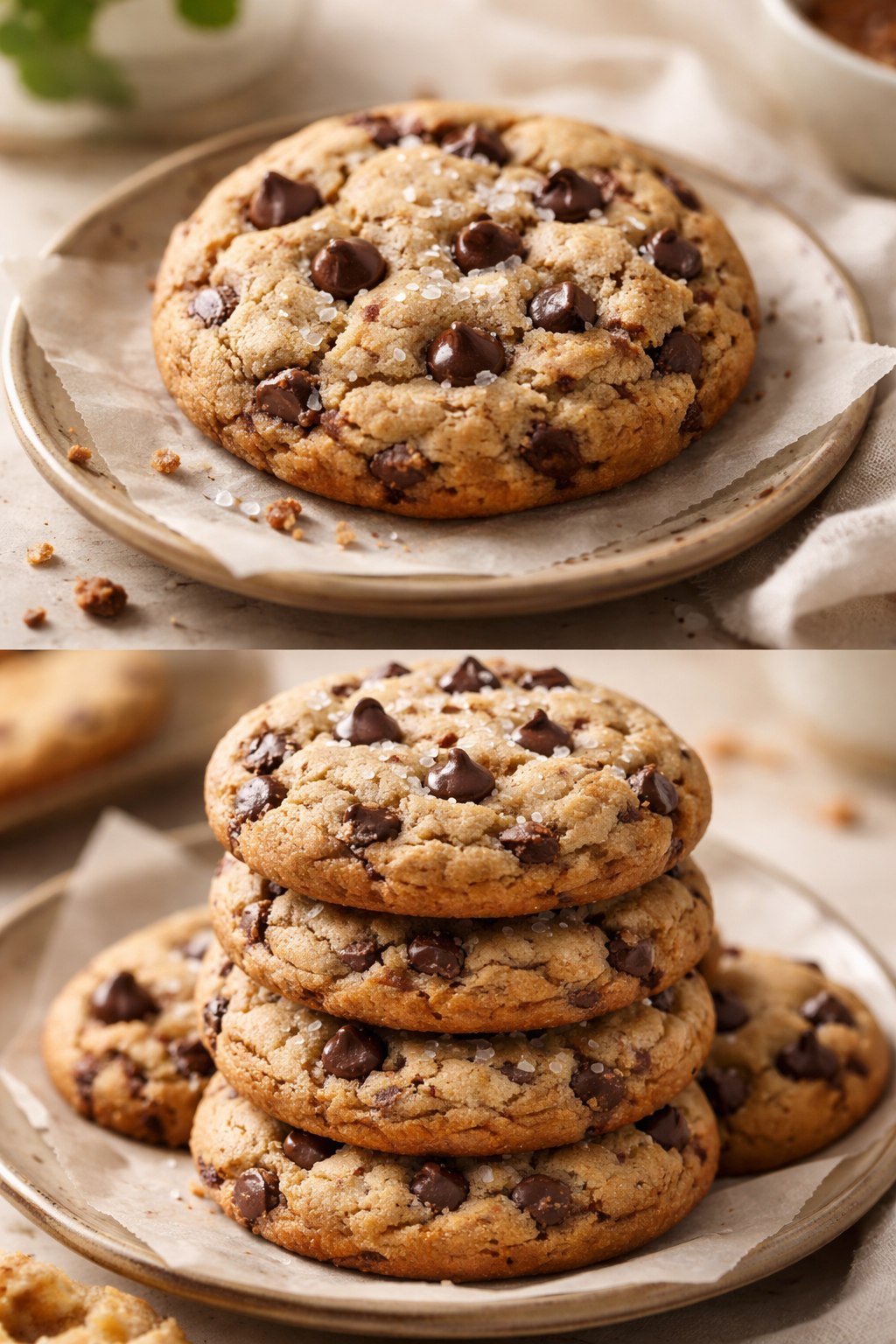 Thick Chocolate Chip Cookies