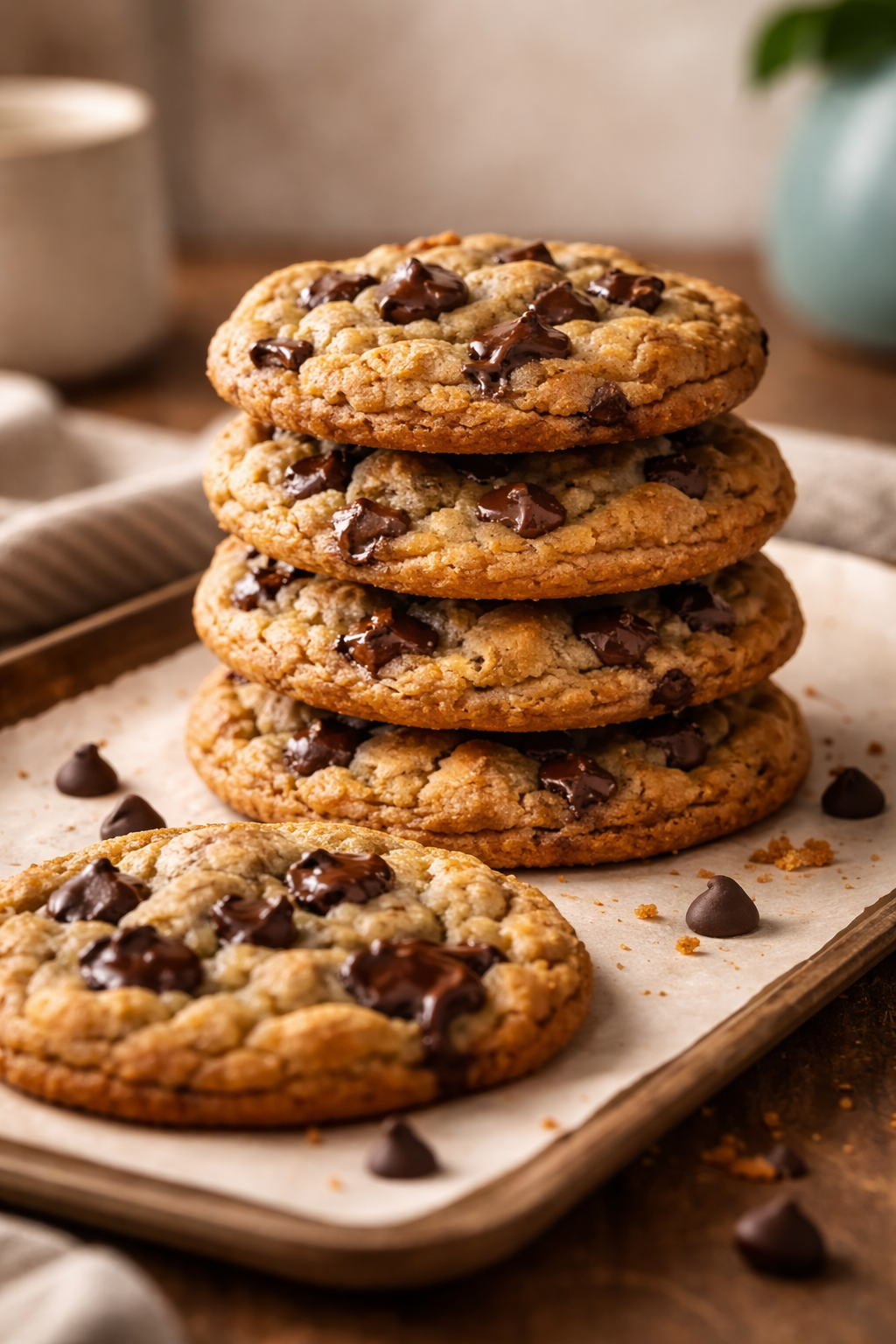 THE BEST CHEWY CHOCOLATE CHIP COOKIES
