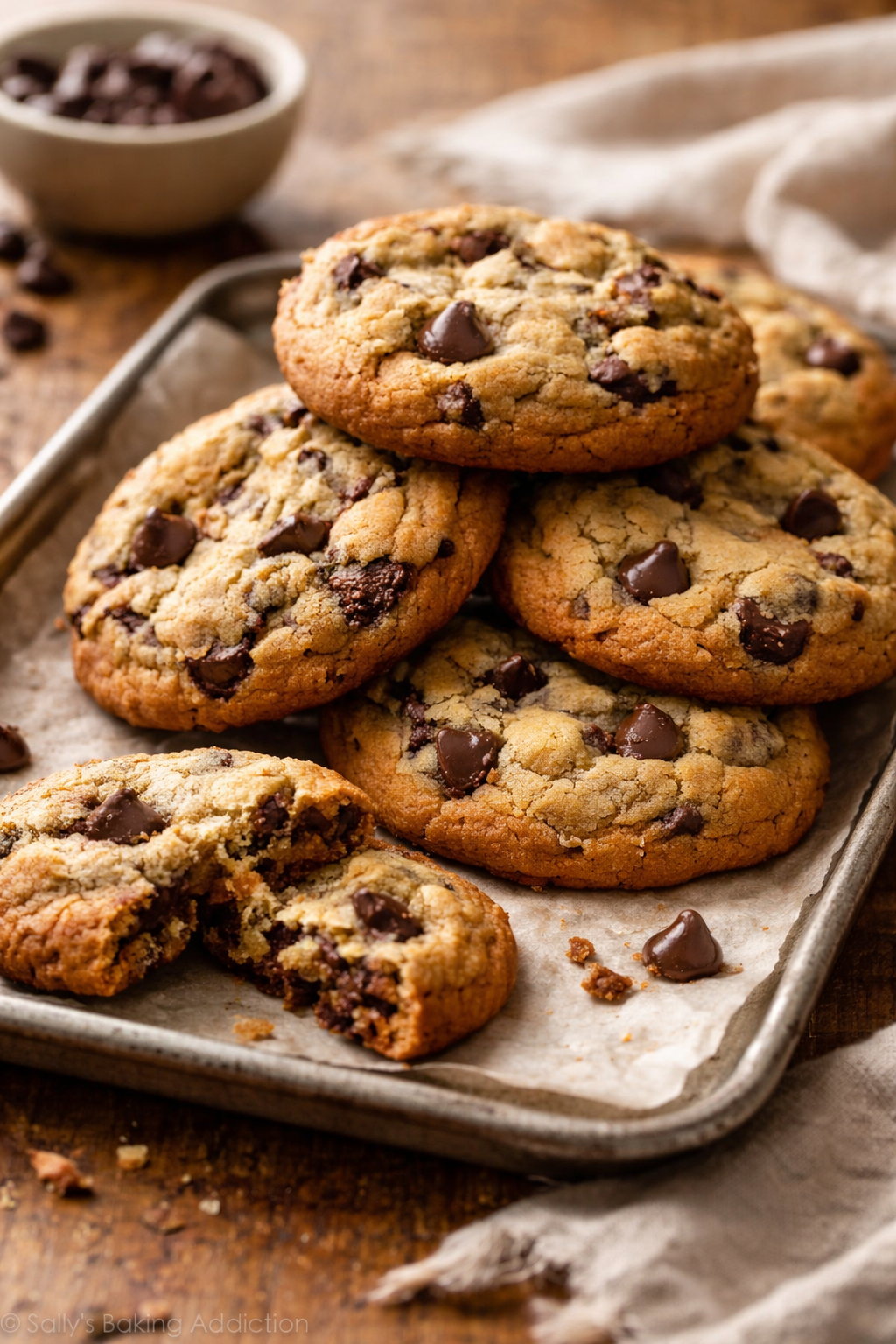 Irresistible Homemade Chocolate Chip Cookies | Semi-sweet Chocolate Chips for Cookies, Semi-sweet Chocolate Chip Cookie Recipe, Thickest Chocolate Chip Cookies