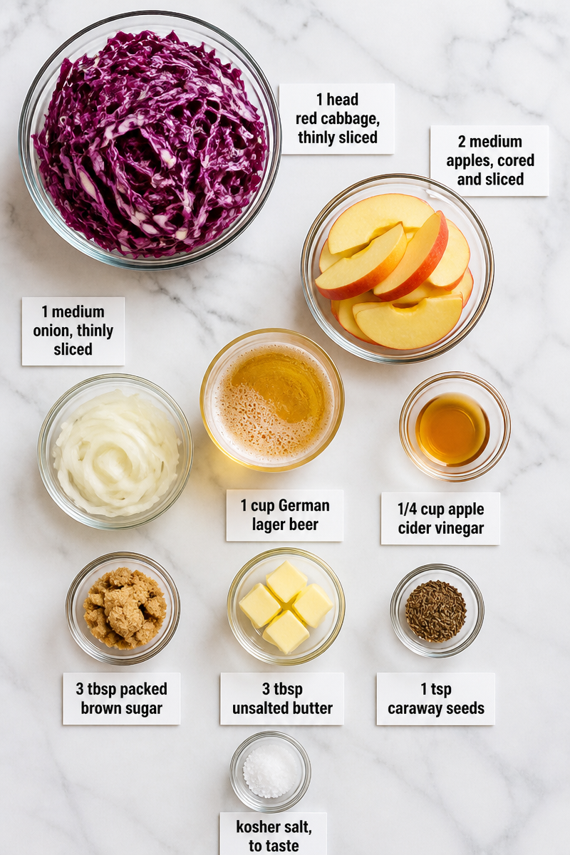 Beer Braised Cabbage German Comfort Side