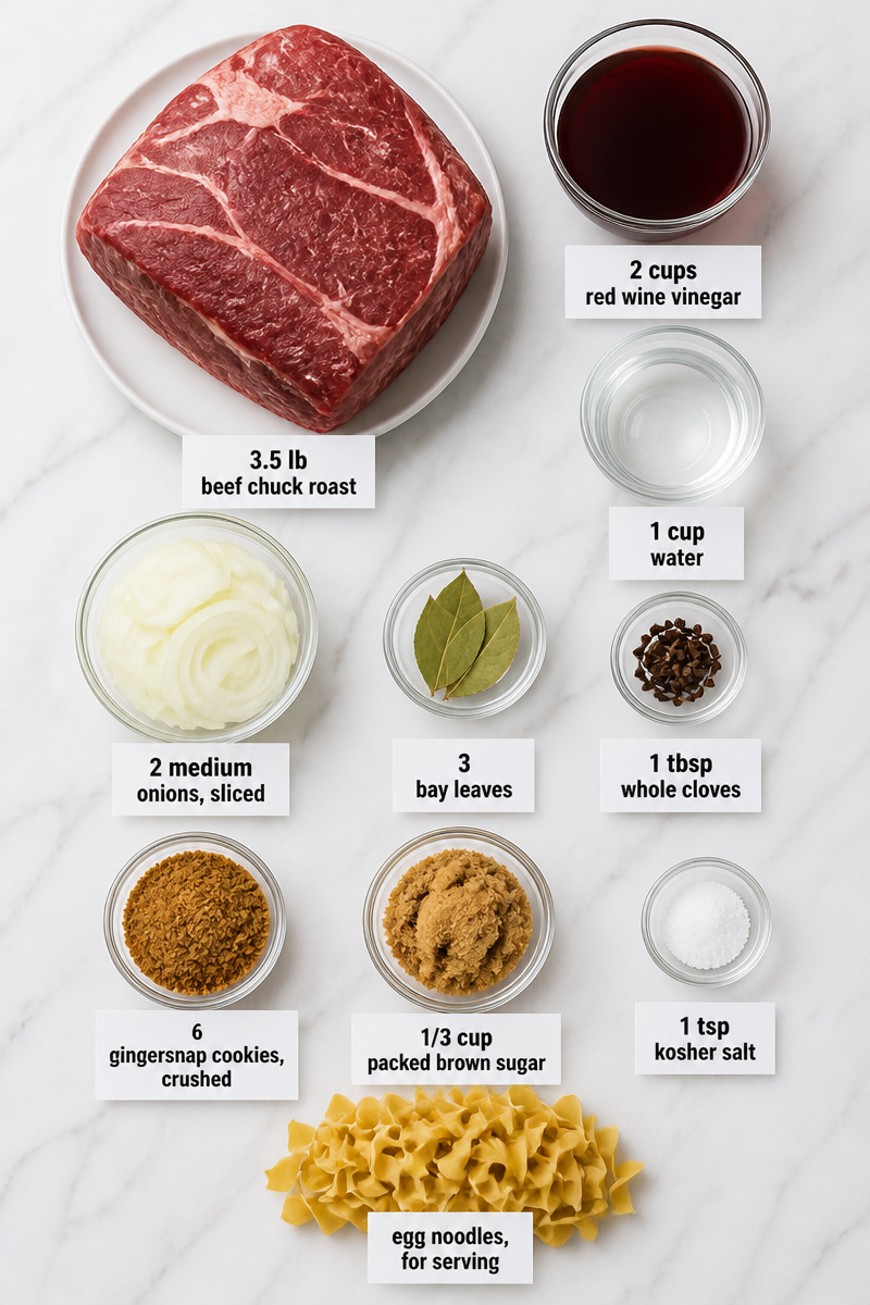 Slow Cooker German Sauerbraten Beef Roast