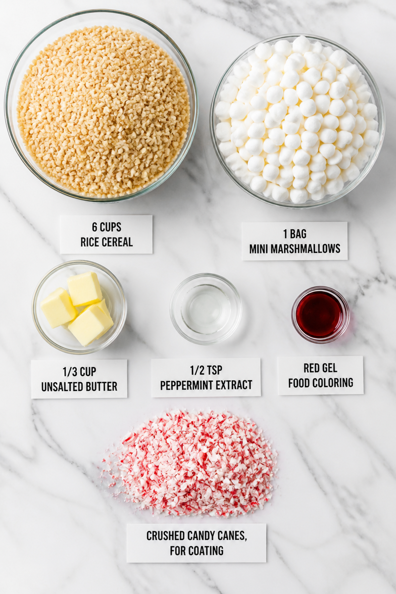 Christmas Rice Krispie Candy Cane