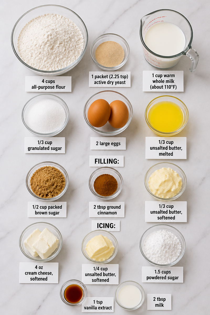 Cinnamon Roll Cream Cheese Icing