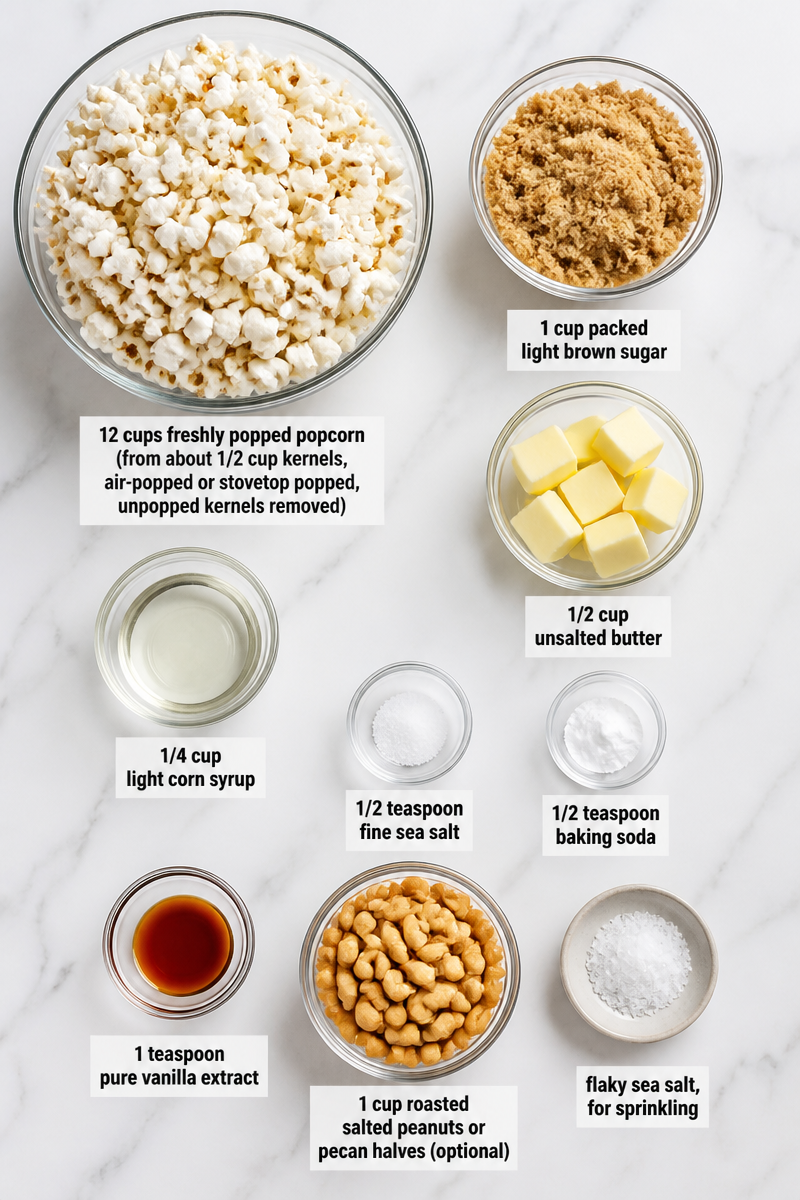 Homemade Caramel Corn Popcorn Snack