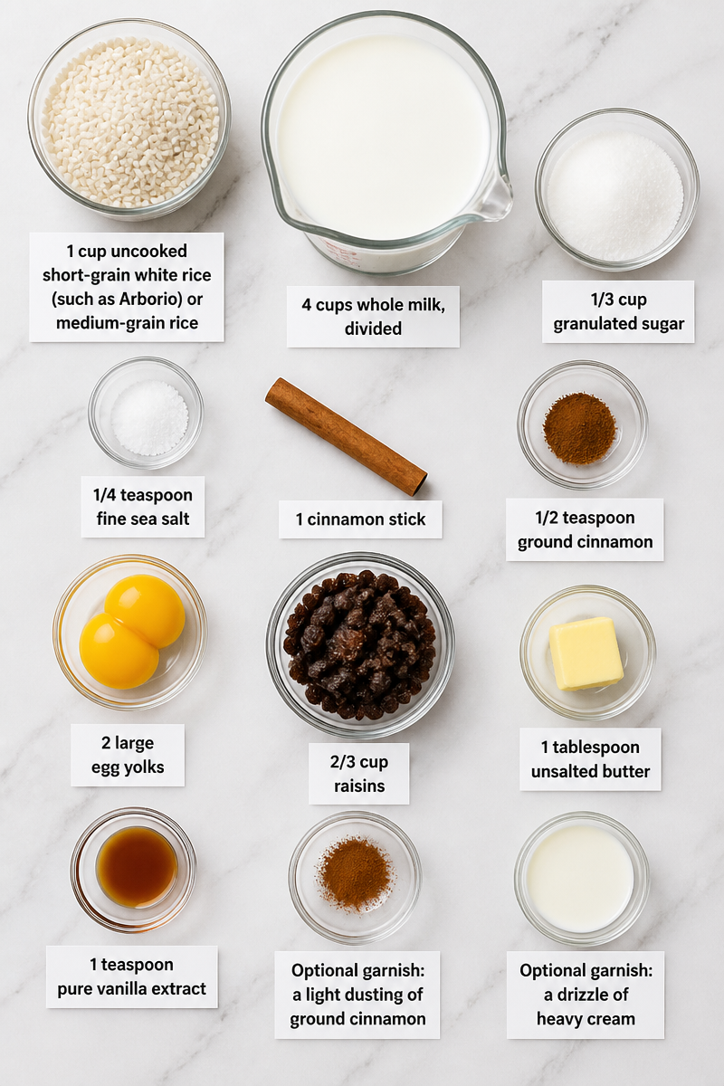 Classic Rice Pudding Cinnamon Raisin