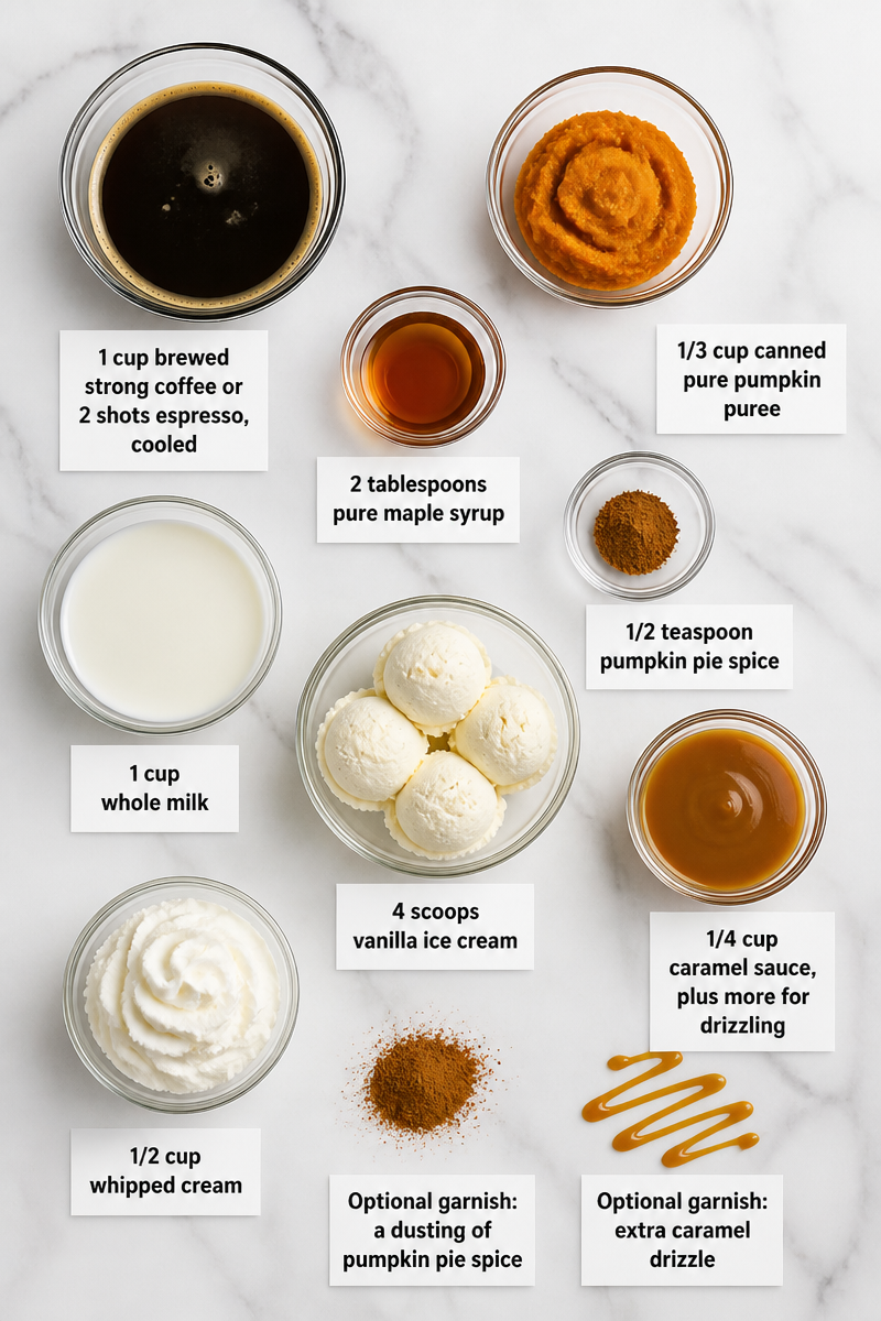 Caramel Macchiato Pumpkin Spice Float