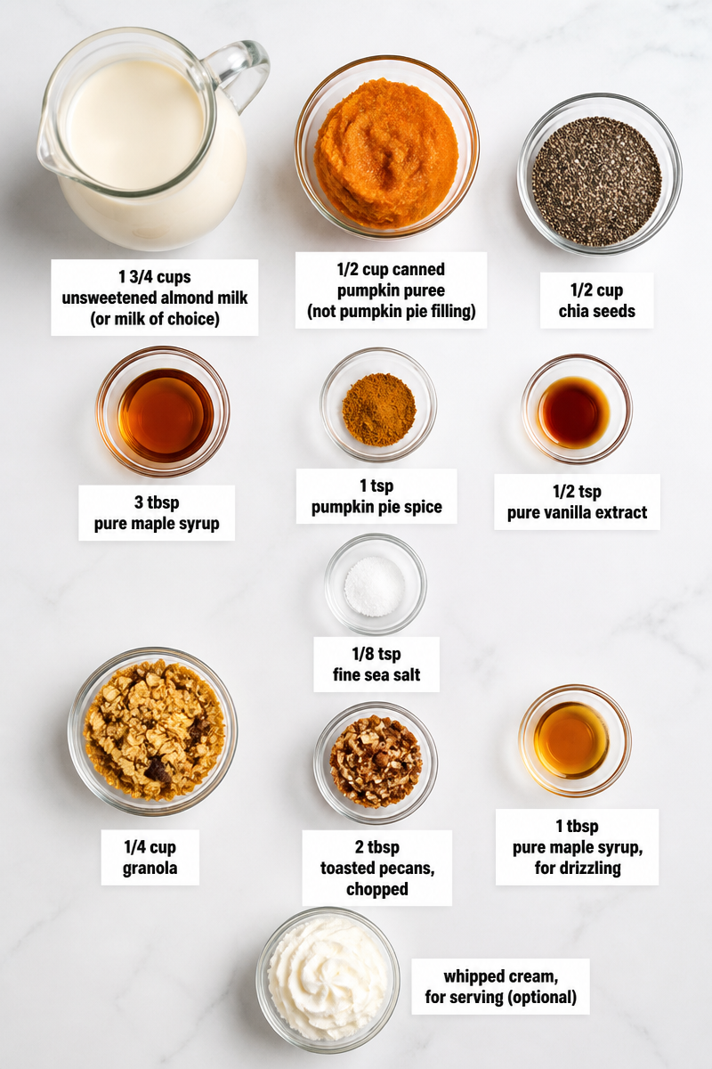 Overnight Pumpkin Chia Seed Pudding