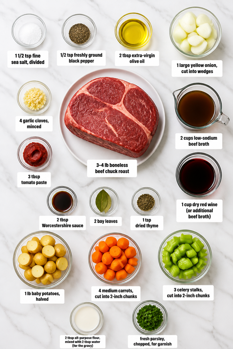Classic Beef Pot Roast Vegetables