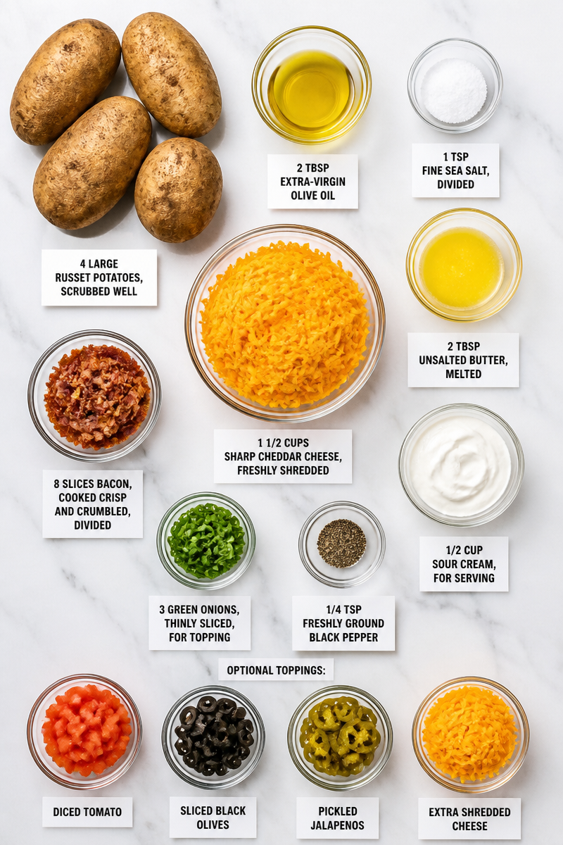 Loaded Baked Potato Skins Bar