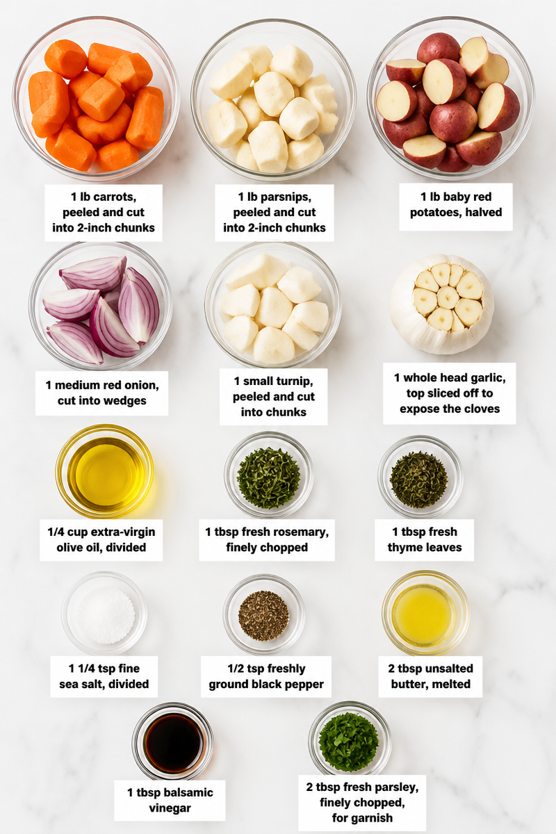 Roasted Garlic Herb Root Vegetable