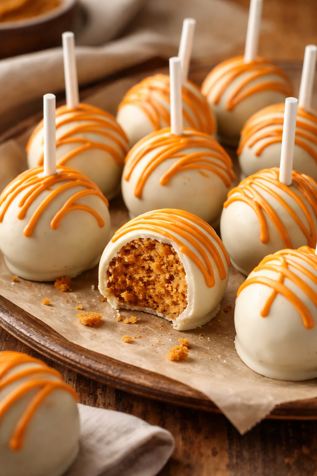 Pumpkin Cake Pops