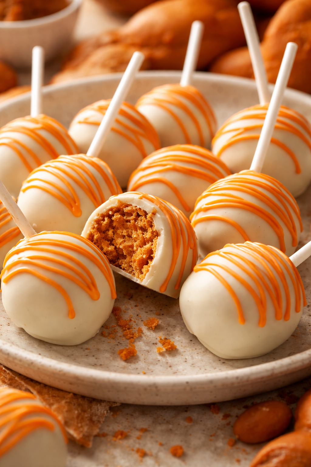 Pumpkin Cake Pops