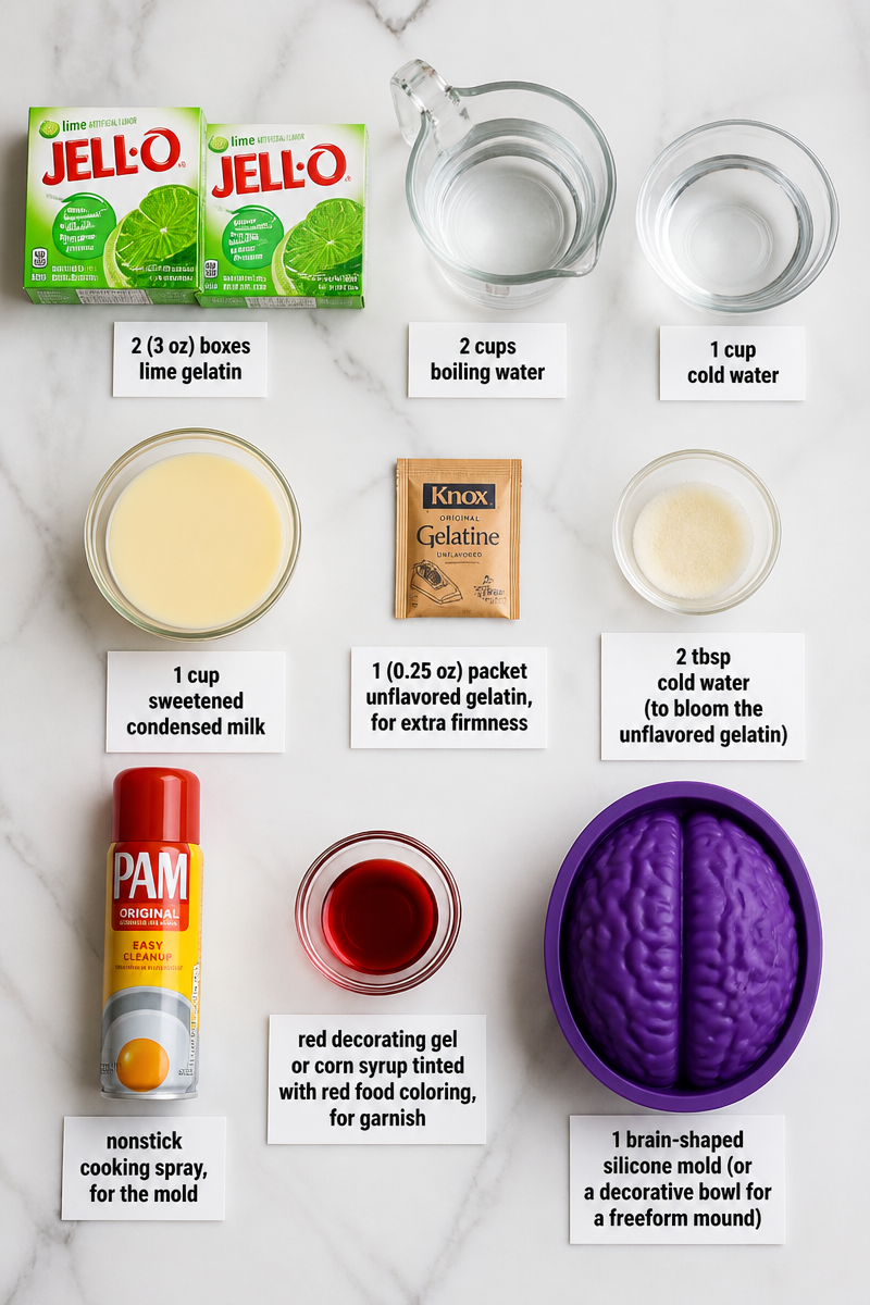 Halloween Zombie Brain Jello Mold