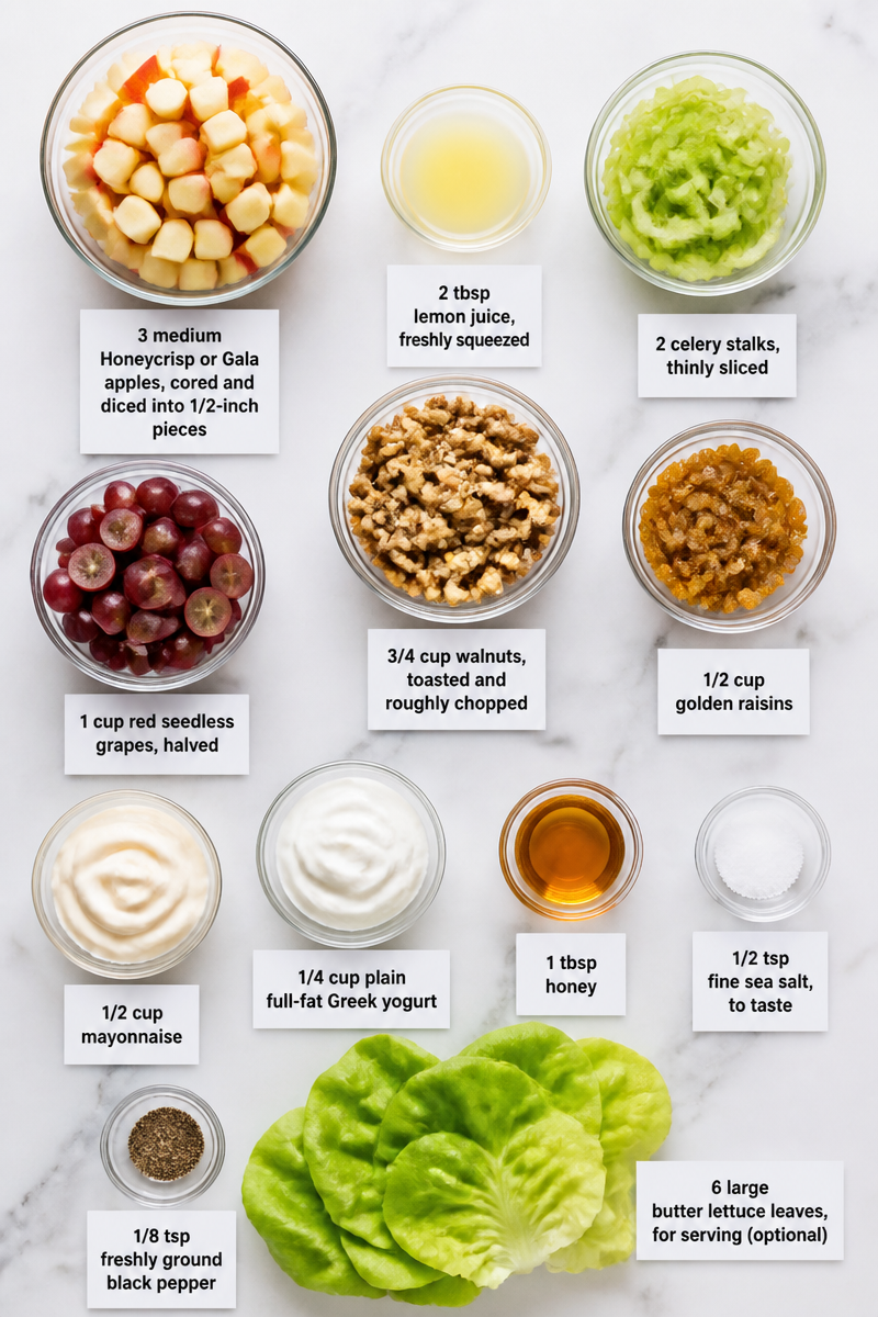 Classic Waldorf Salad Apple Walnut