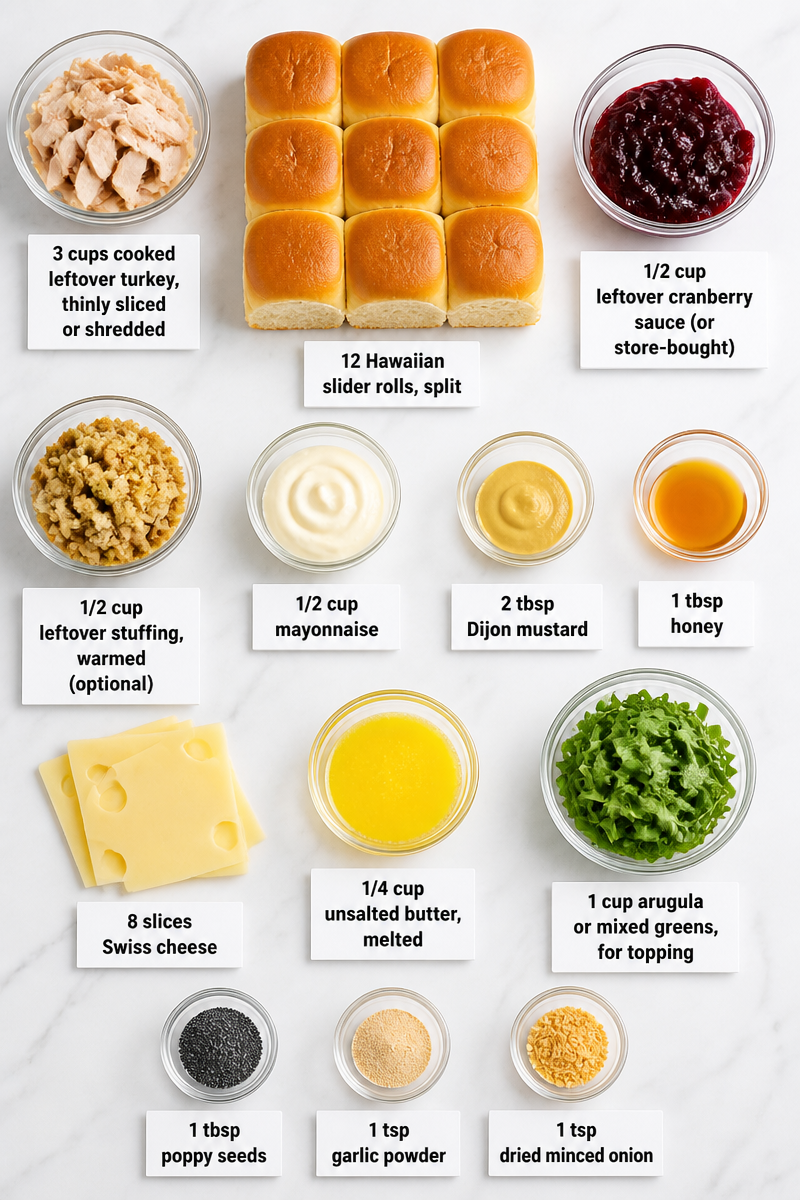 Thanksgiving Leftover Turkey Slider Bar