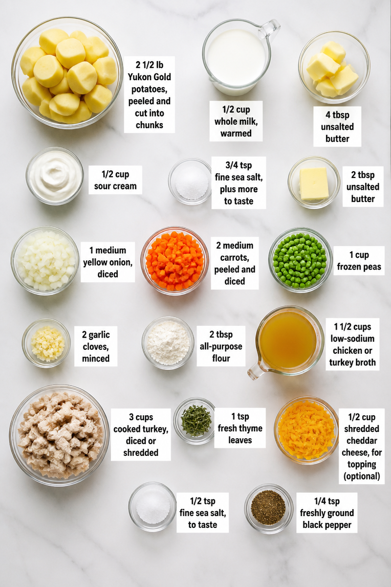 Thanksgiving Turkey Shepherd's Pie Bake