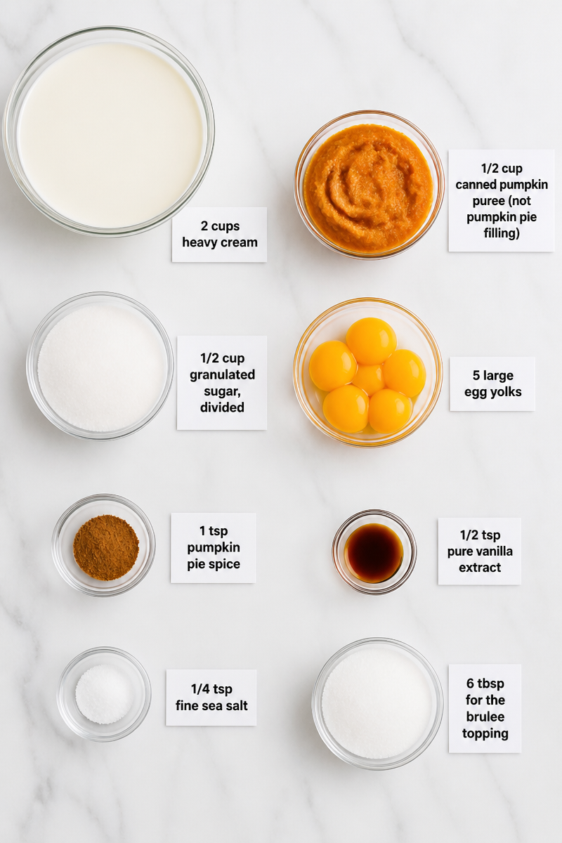 Classic Pumpkin Creme Brulee Custard