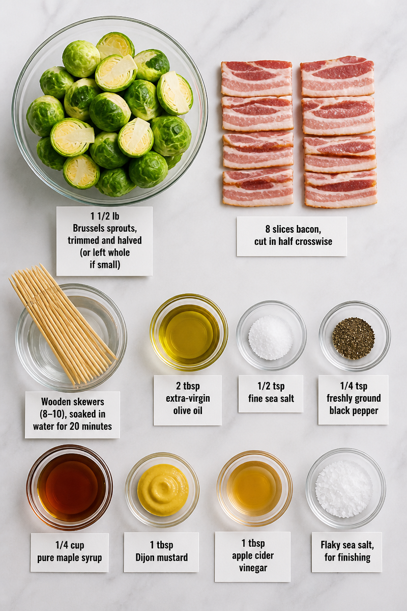 Classic Maple Bacon Brussels Skewer