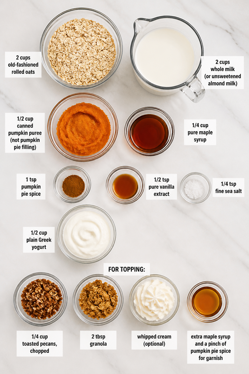 Pumpkin Spice Overnight Oats Jar