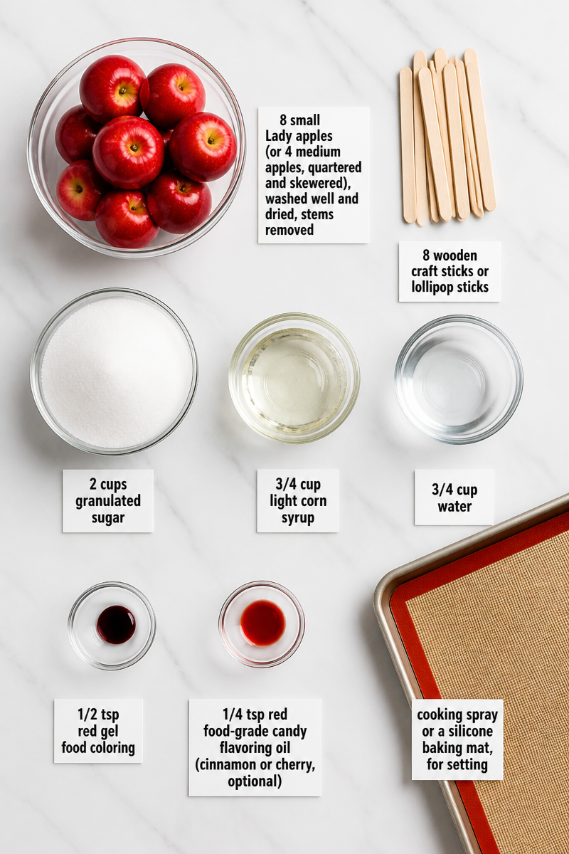 Classic Red Candy Apple Bite