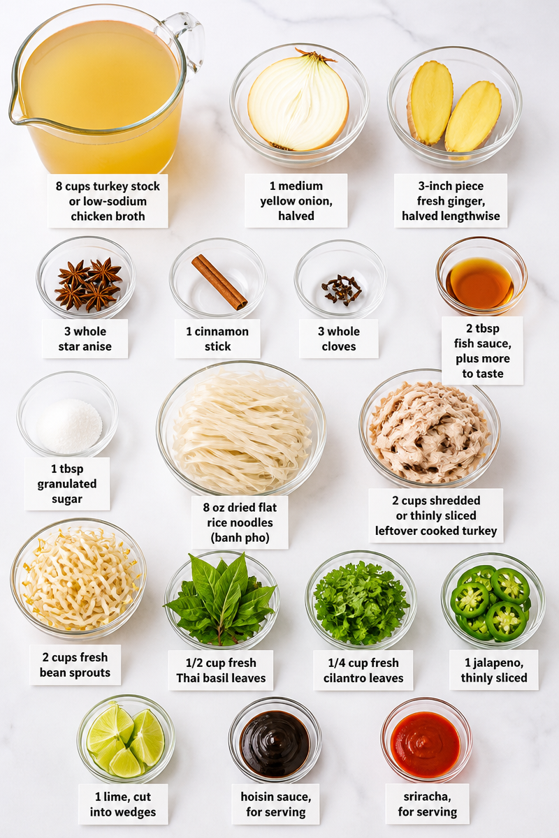 Vietnamese Turkey Pho Noodle Bowl