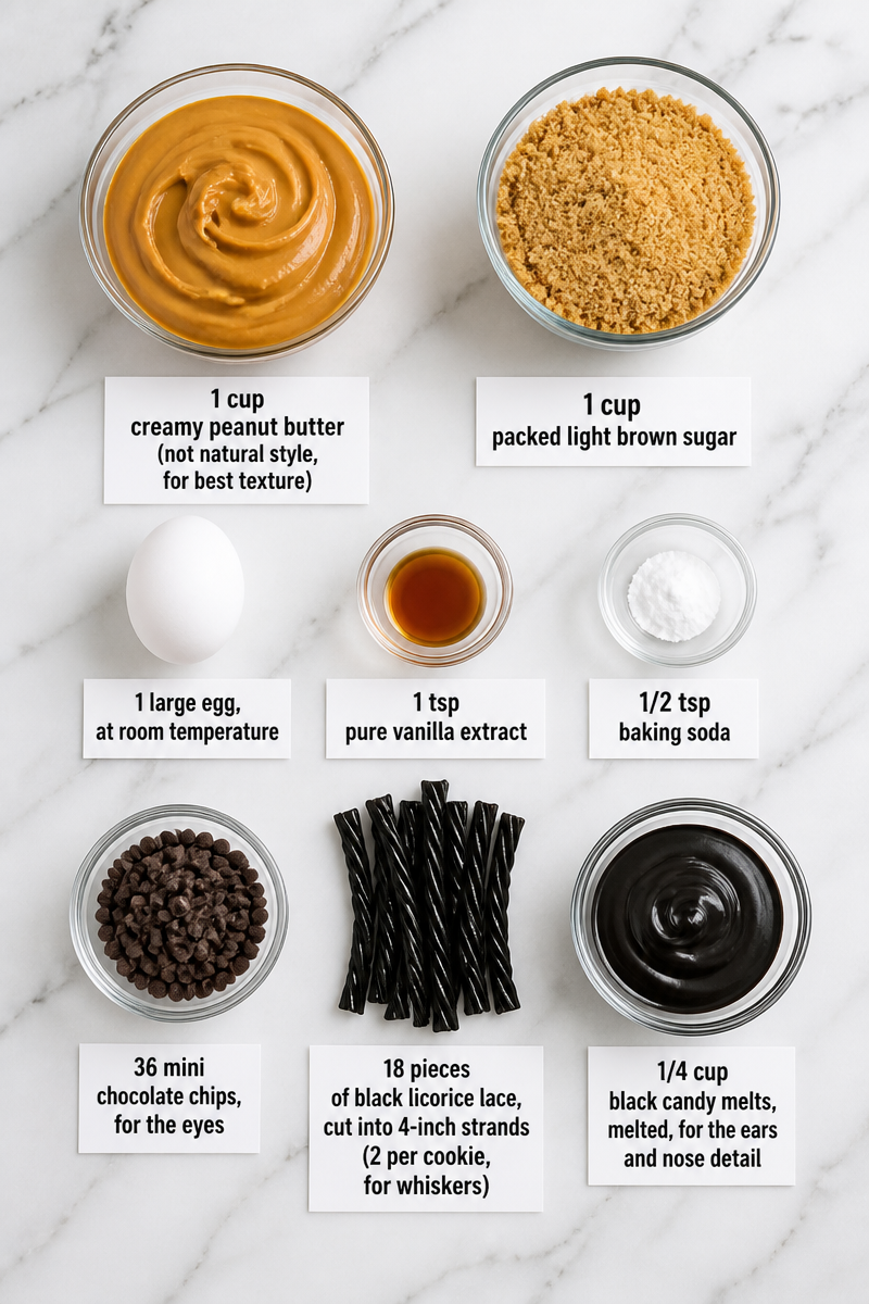 Black Cat Peanut Butter Cookie