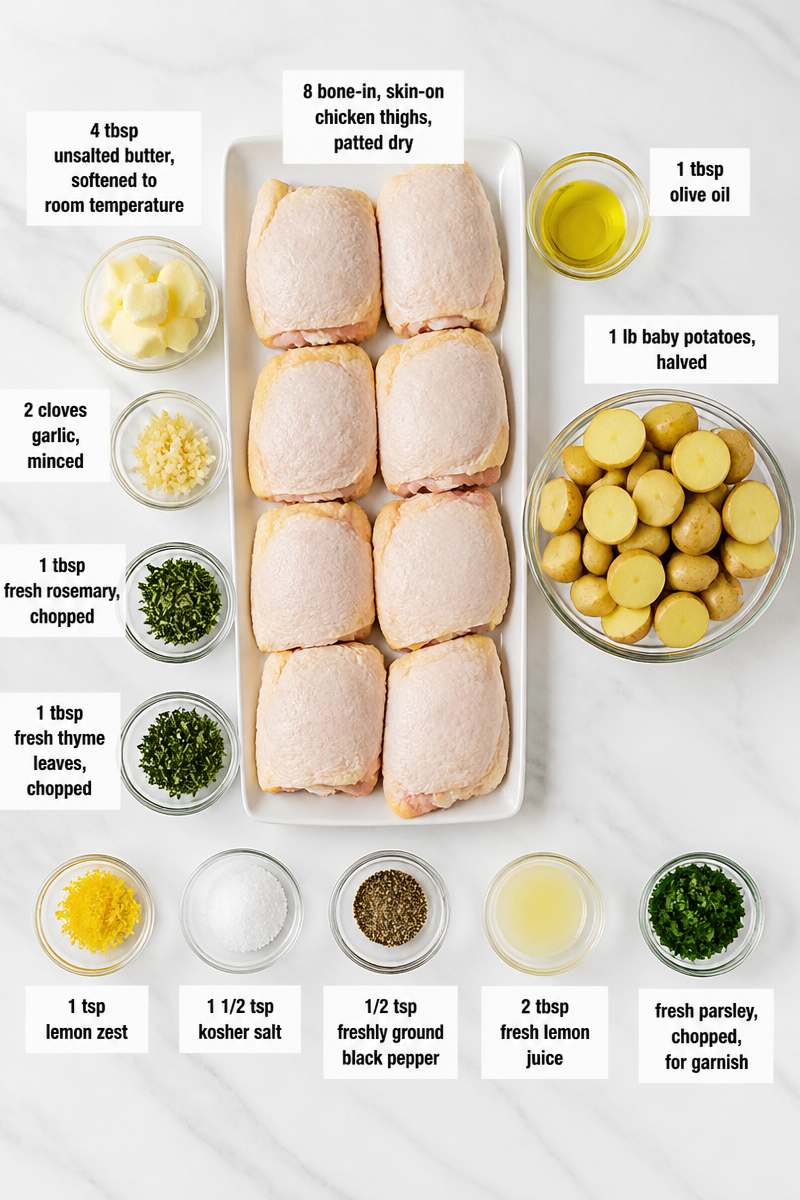 Herb Butter Roasted Chicken Thigh