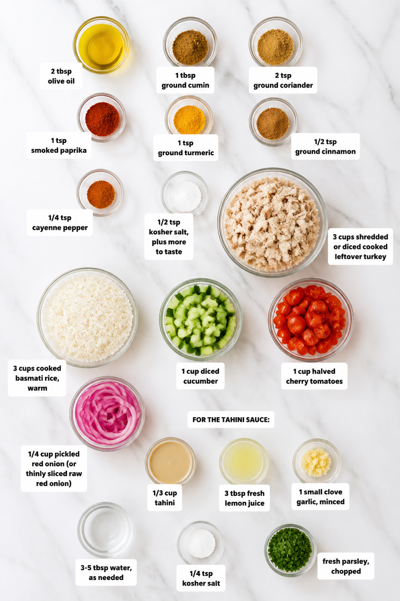 Turkey Shawarma Spiced Rice Bowl